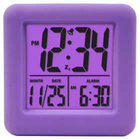 Equity by La Crosse Digital Cube Alarm Clock with On-Demand Backlight, 70912