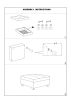 Genuine Leather Black Tufted 6pc Sectional Set 2x Corner Wedge 2x Armless Chair 2x Ottomans Living Room Furniture Sofa Couch