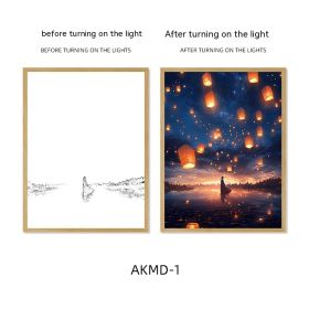 Couple Watch Fireworks Healing Lighting Painting Small Night Lamp Pendulum Painting (Option: AKMD1-Large Style 2)