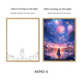 Couple Watch Fireworks Healing Lighting Painting Small Night Lamp Pendulum Painting (Option: AKMD6-Large Style 2)
