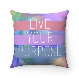 Live Your Purpose Cushion Home Decoration Accents - 4 Sizes (size: 14" x 14")