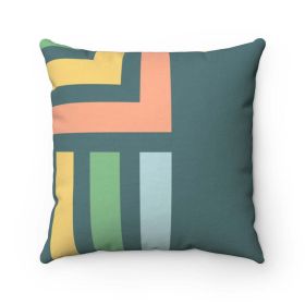 Color Block Green Cushion Home Decoration Accents - 4 Sizes (size: 14" x 14")